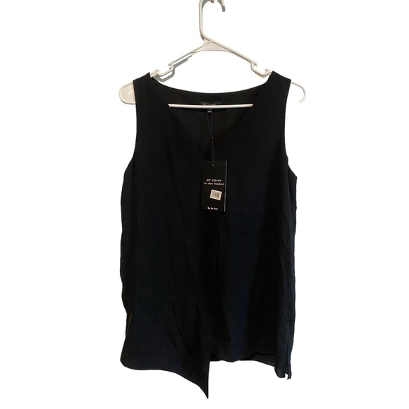St. John Silk Georgette Tank Small NWT - Picture 2 of 10